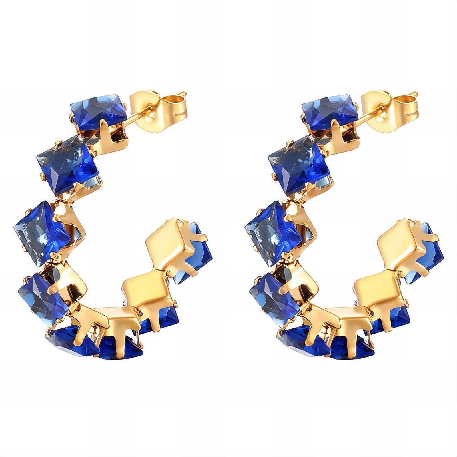 Boucles d’oreilles émeraudes