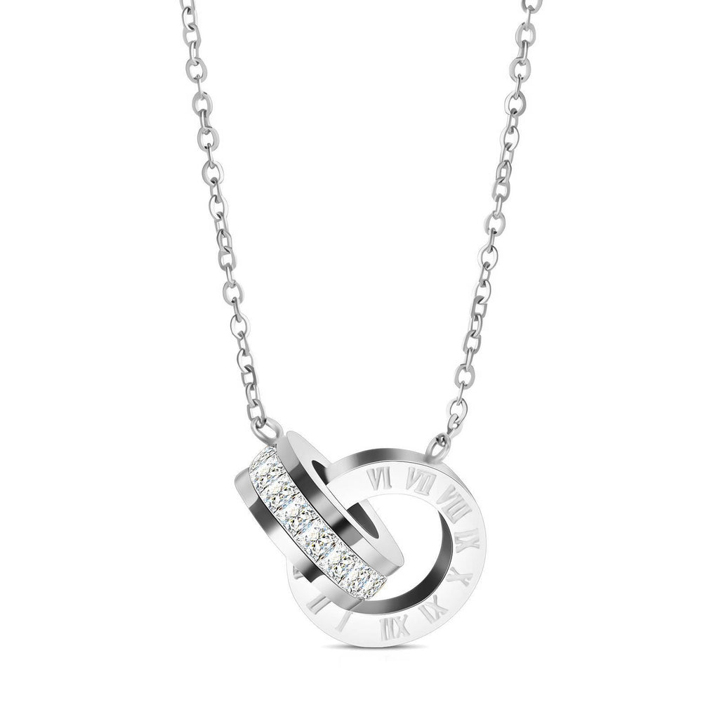 Collier pendentif double