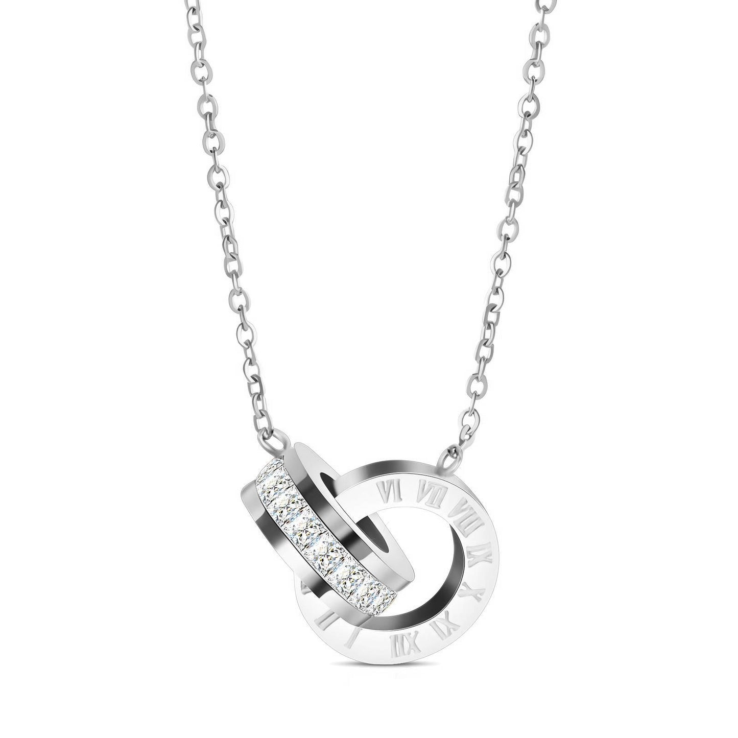 Collier pendentif double