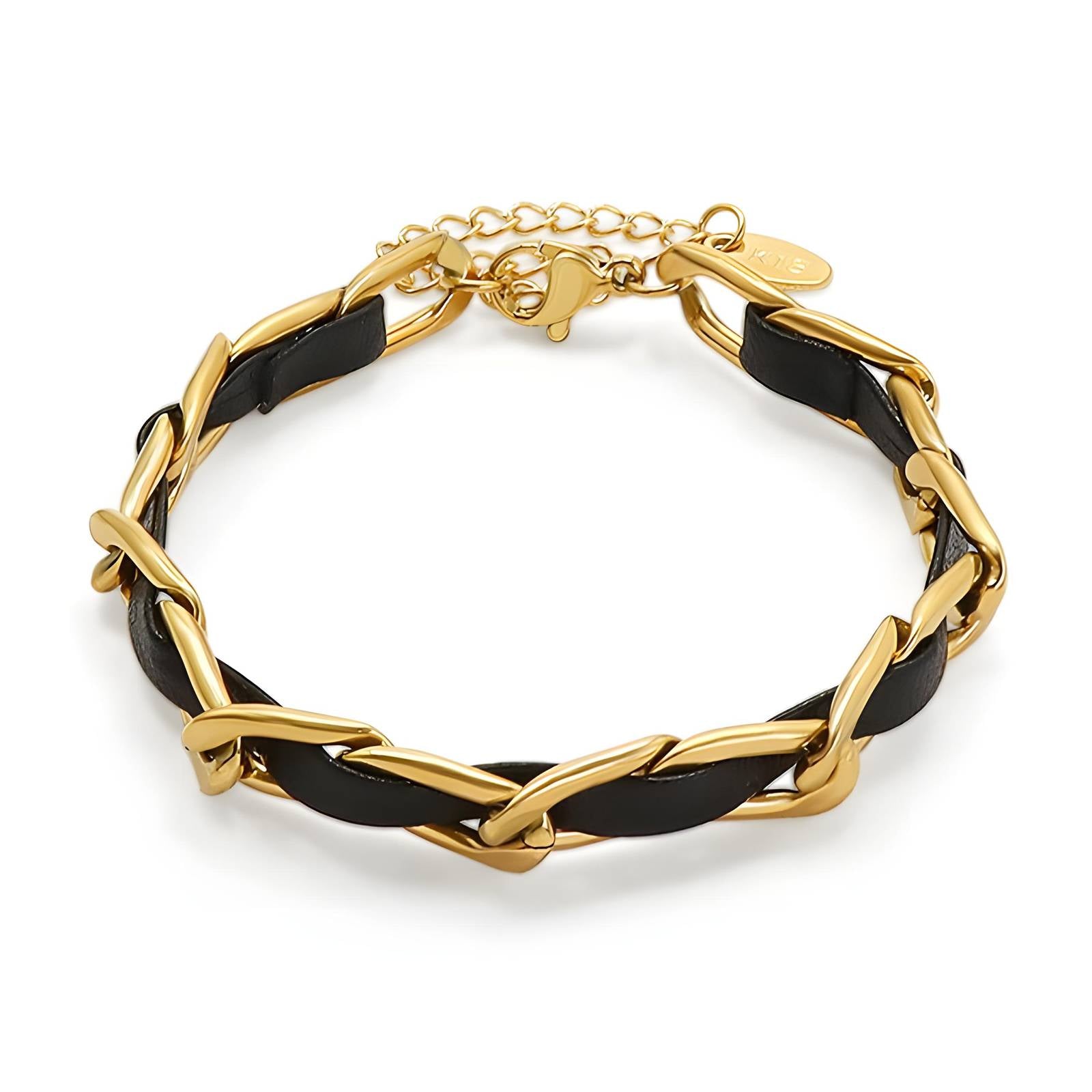 Bracelet Or Cuir