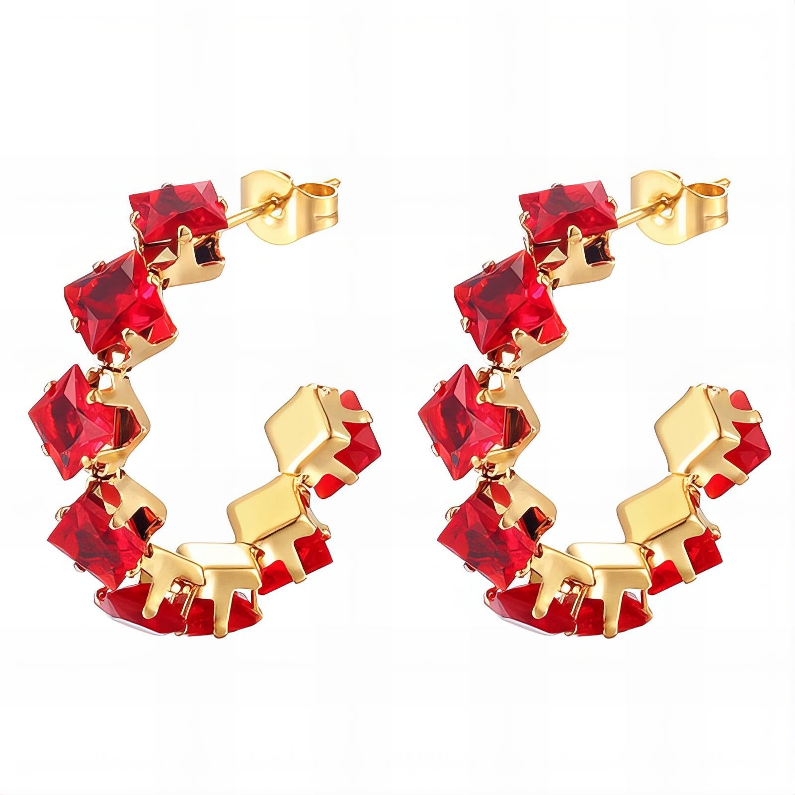 Boucles d’oreilles émeraudes