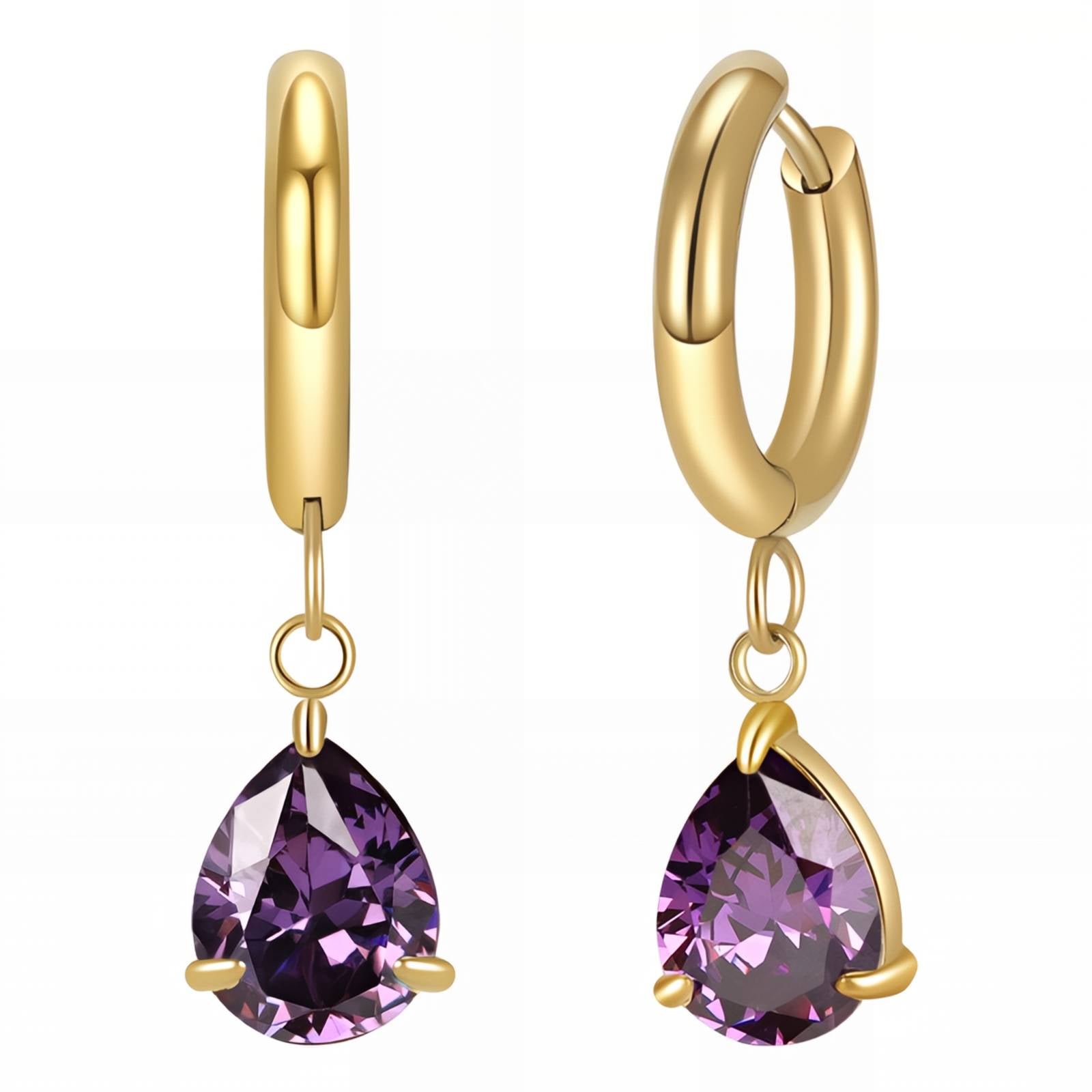 Boucles d’oreilles Violet