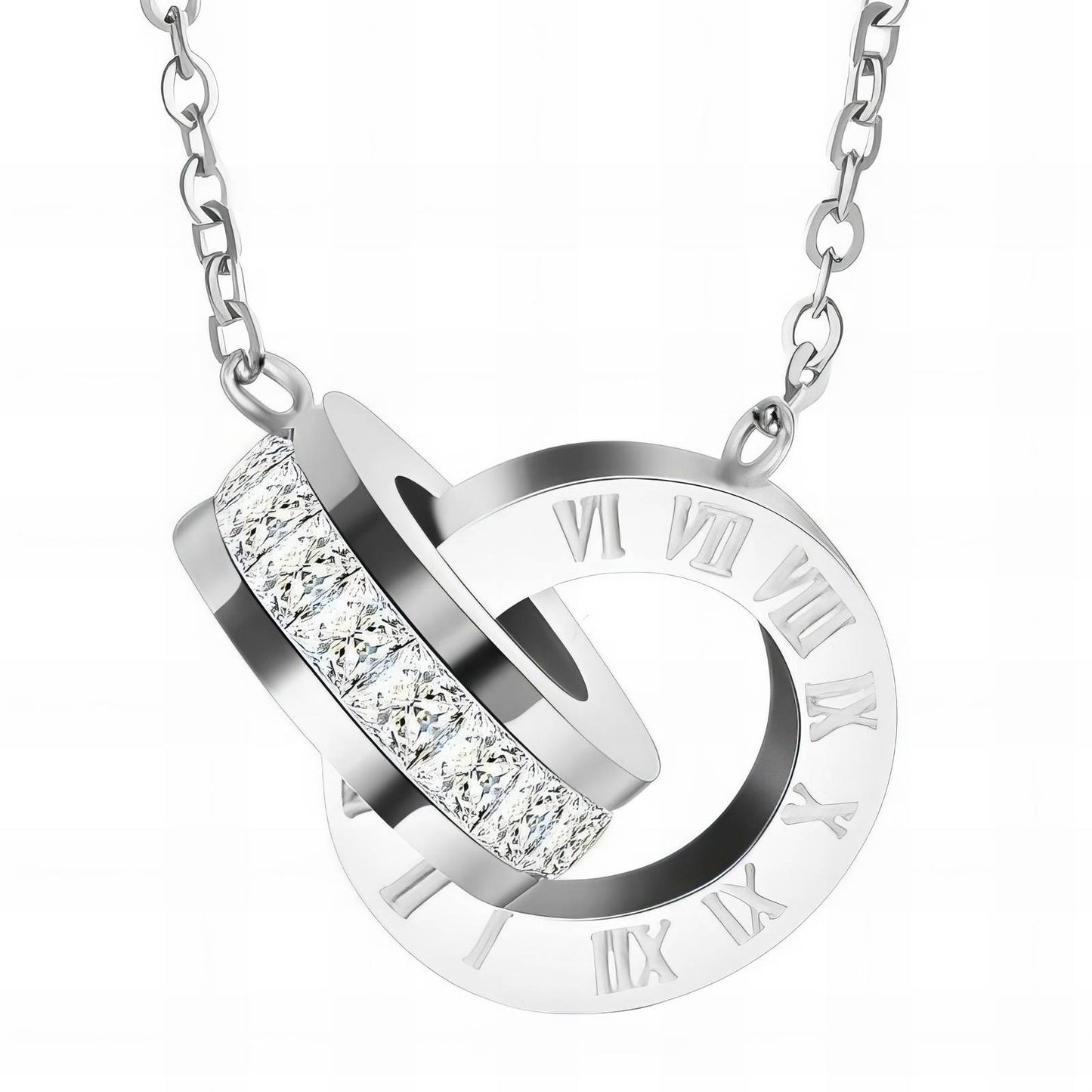 Collier pendentif double