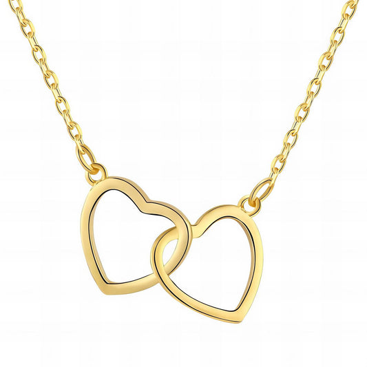 Collier pendentif double Cœur