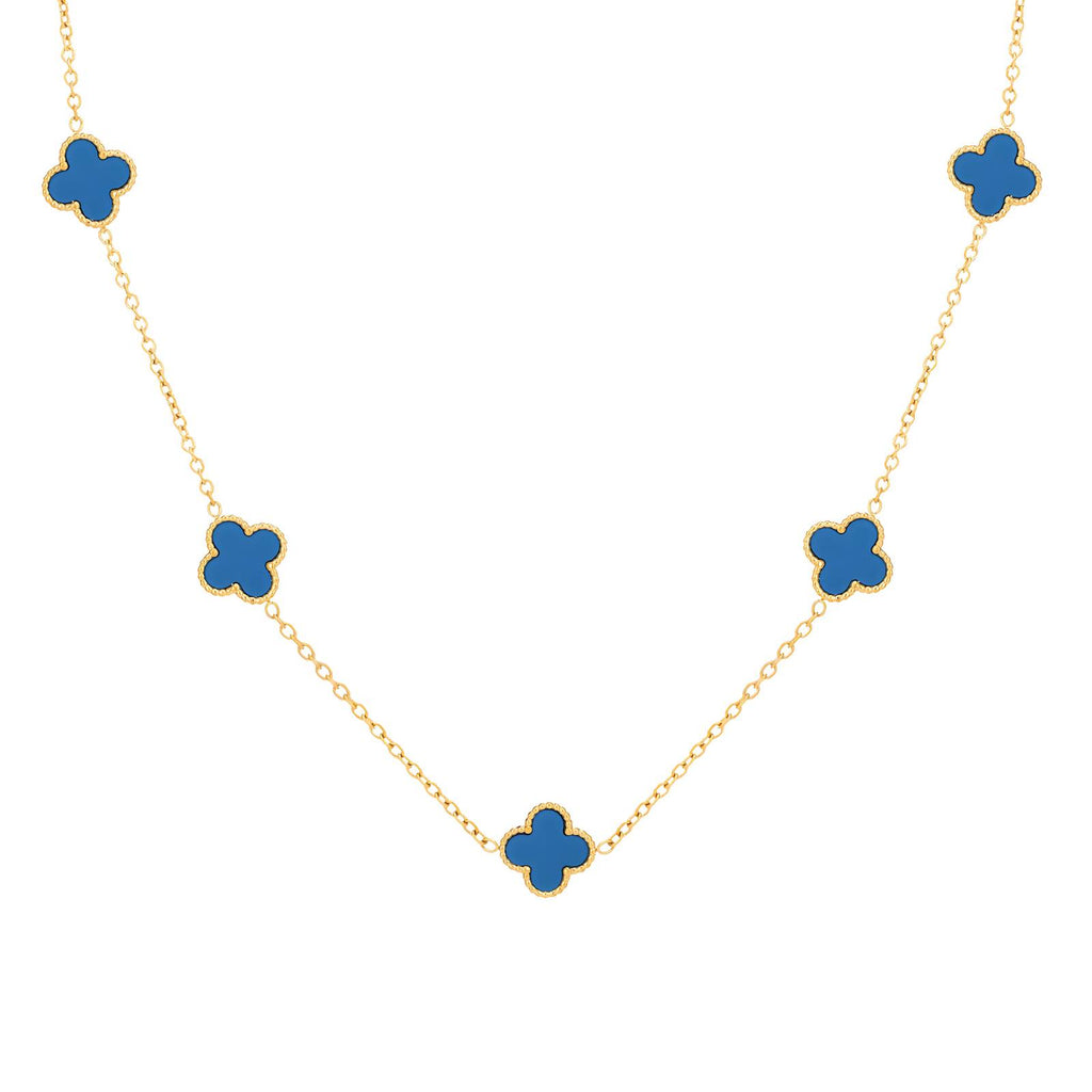 Collier 5 motifs trèfle