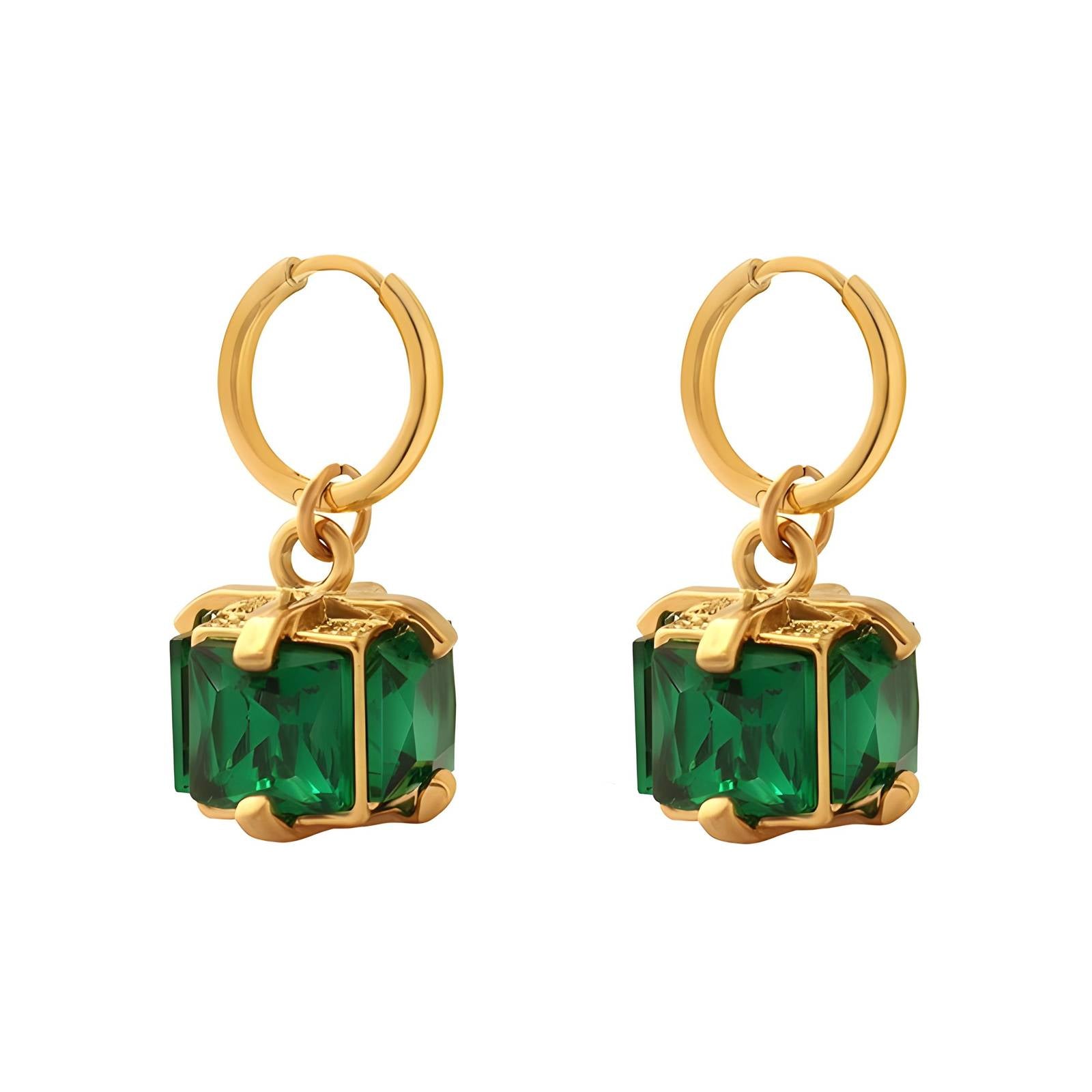 Boucles d’oreilles Ruby vert